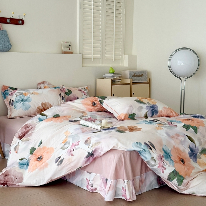 91家纺网 家纺一手货源 找家纺 于果 2025新款全棉纯棉生态磨毛四件套 玛雅