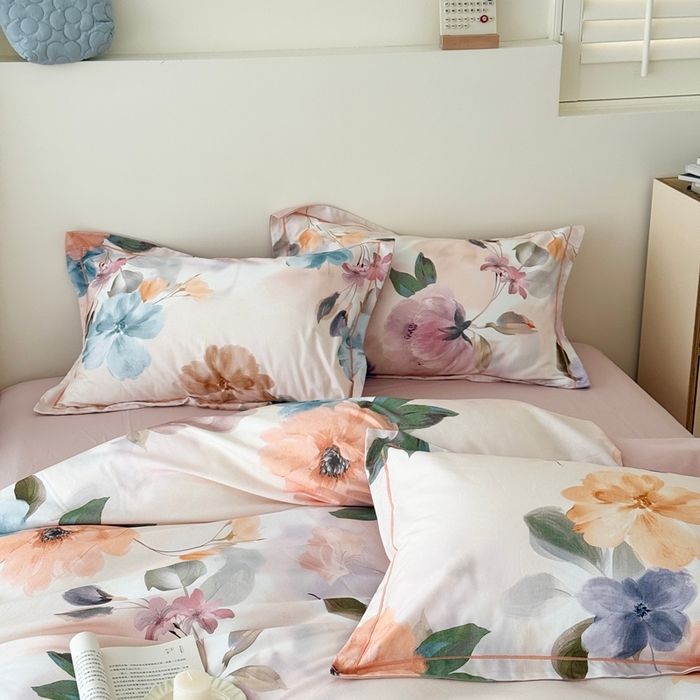 91家纺网 家纺一手货源 找家纺 于果 2025新款全棉纯棉生态磨毛四件套 玛雅