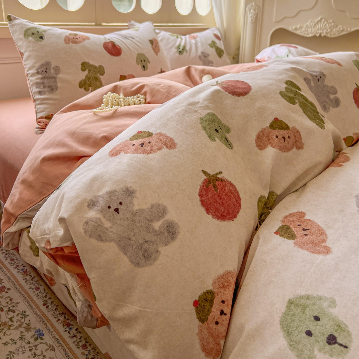 91家纺网 家纺一手货源 找家纺 田野 2025新款全棉13360加厚磨毛印花四件套 乐享