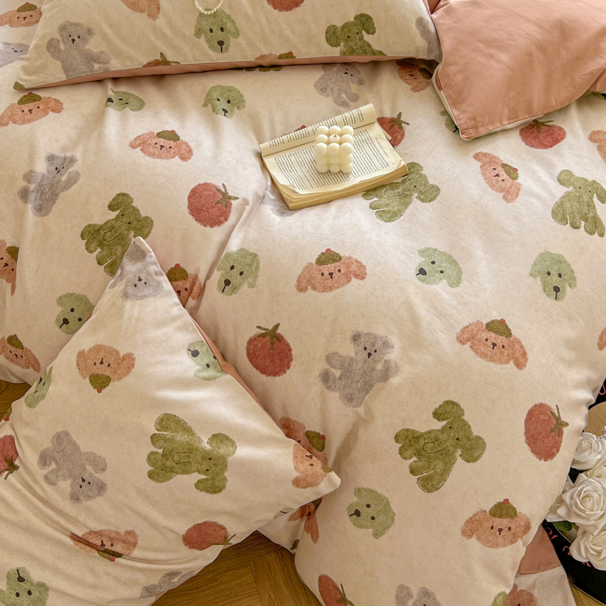 91家纺网 家纺一手货源 找家纺 田野 2025新款全棉13360加厚磨毛印花四件套 乐享