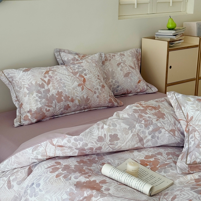 91家纺网 家纺一手货源 找家纺 于果 2025新款全棉纯棉生态磨毛四件套 恬觅