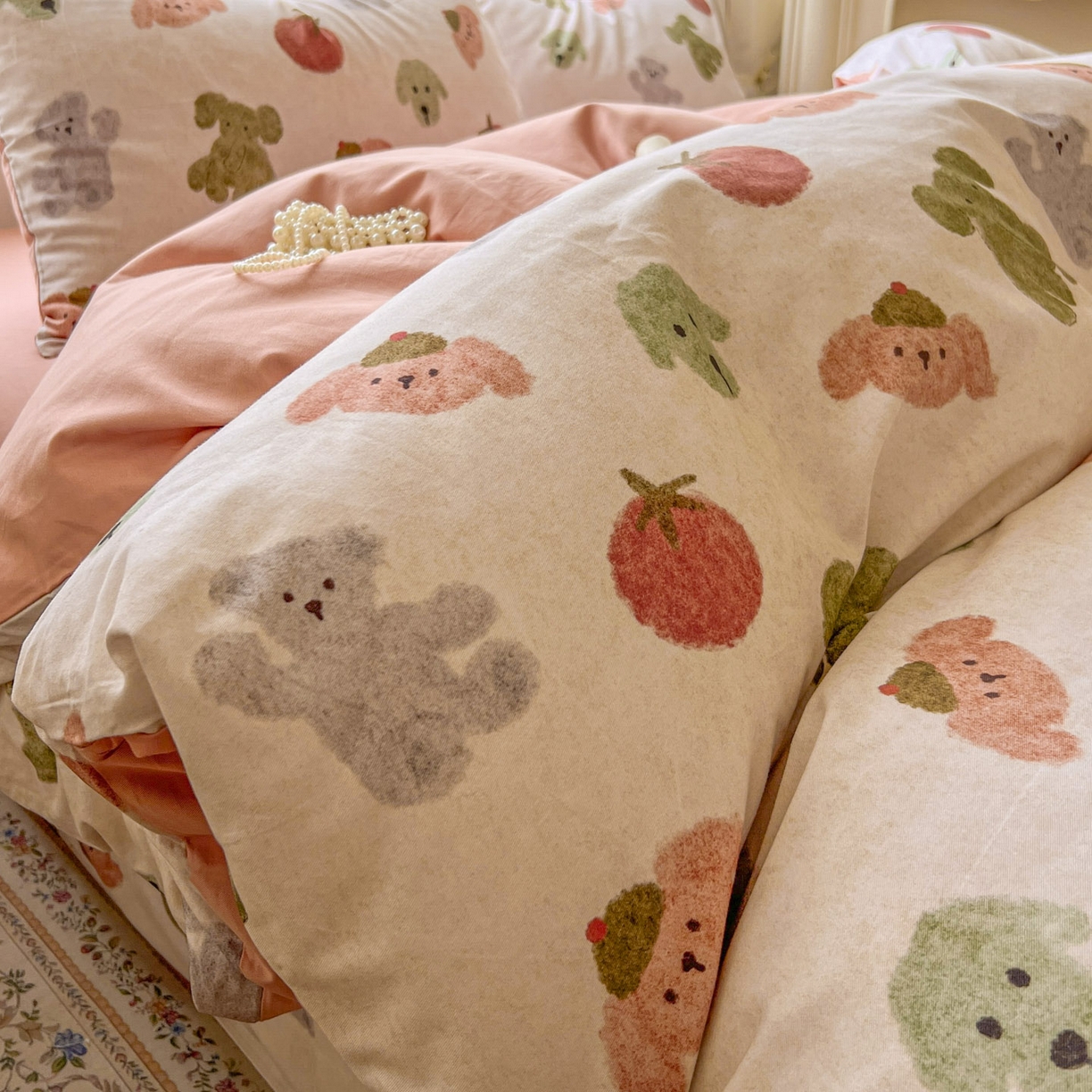 91家纺网 家纺一手货源 找家纺 田野 2025新款全棉13360加厚磨毛印花四件套 乐享