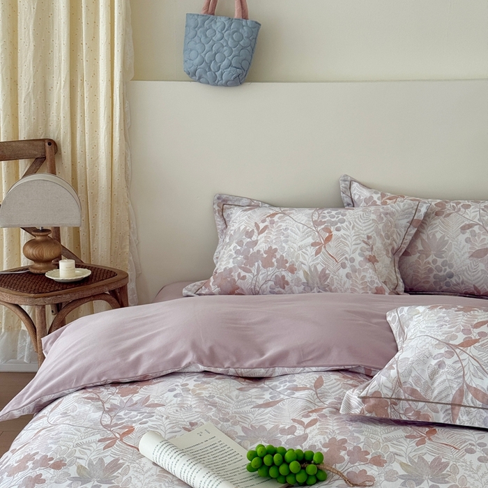 91家纺网 家纺一手货源 找家纺 于果 2025新款全棉纯棉生态磨毛四件套 恬觅