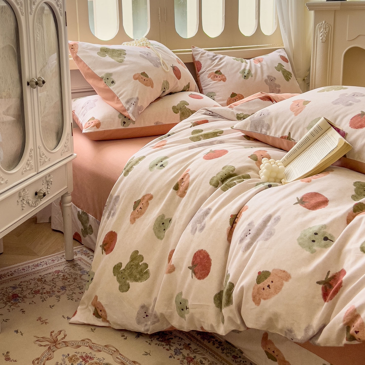 91家纺网 家纺一手货源 找家纺 田野 2025新款全棉13360加厚磨毛印花四件套 乐享