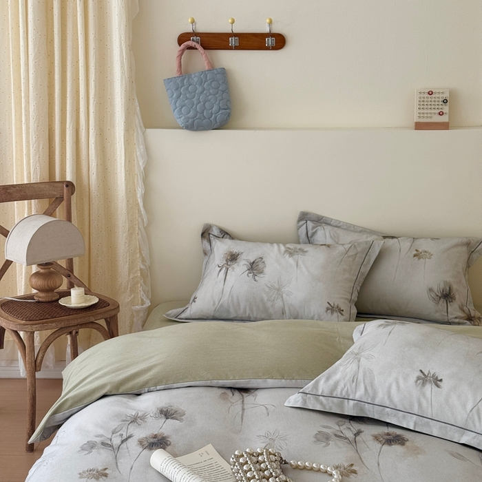 91家纺网 家纺一手货源 找家纺 于果 2025新款全棉纯棉生态磨毛四件套 喜秋集