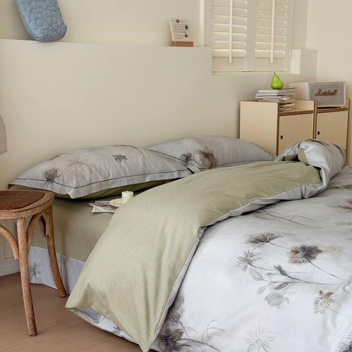 91家纺网 家纺一手货源 找家纺 于果 2025新款全棉纯棉生态磨毛四件套 喜秋集