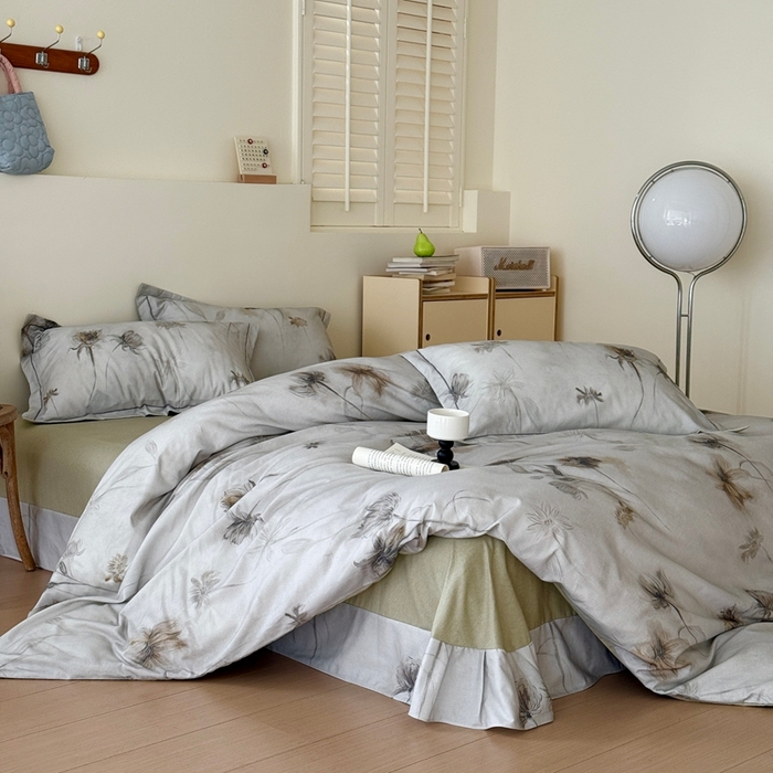 91家纺网 家纺一手货源 找家纺 于果 2025新款全棉纯棉生态磨毛四件套 喜秋集