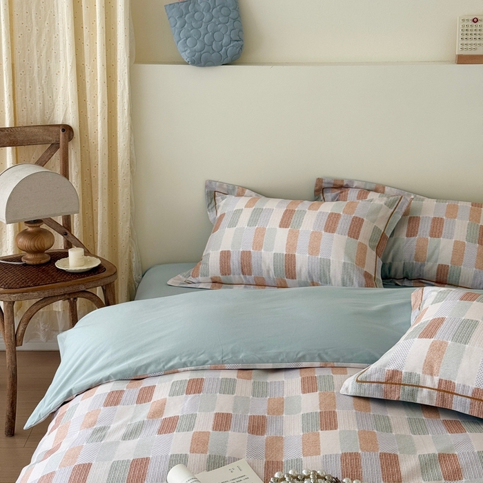 91家纺网 家纺一手货源 找家纺 于果 2025新款全棉纯棉生态磨毛四件套 闲偶