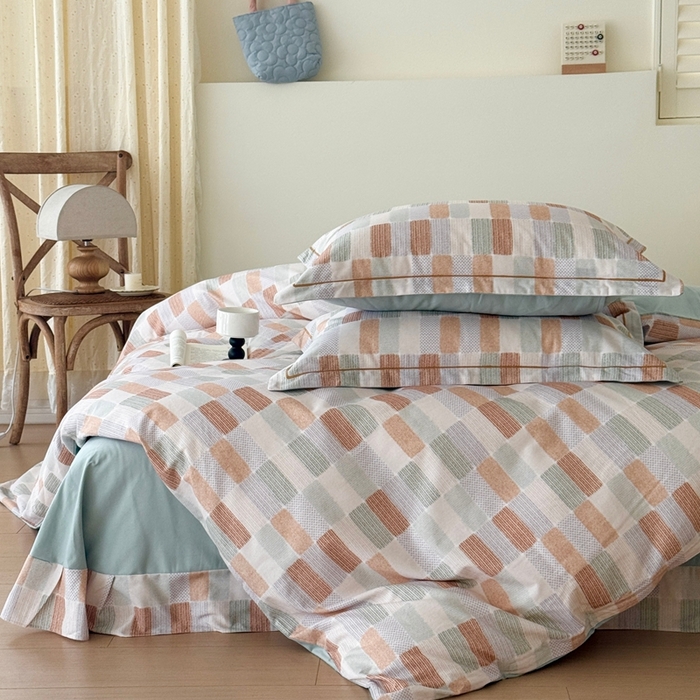 91家纺网 家纺一手货源 找家纺 于果 2025新款全棉纯棉生态磨毛四件套 闲偶