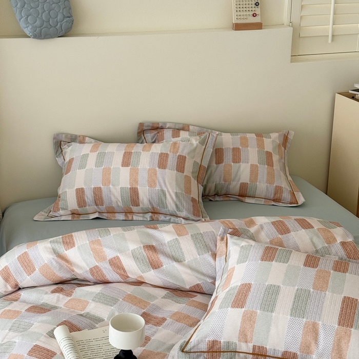 91家纺网 家纺一手货源 找家纺 于果 2025新款全棉纯棉生态磨毛四件套 闲偶