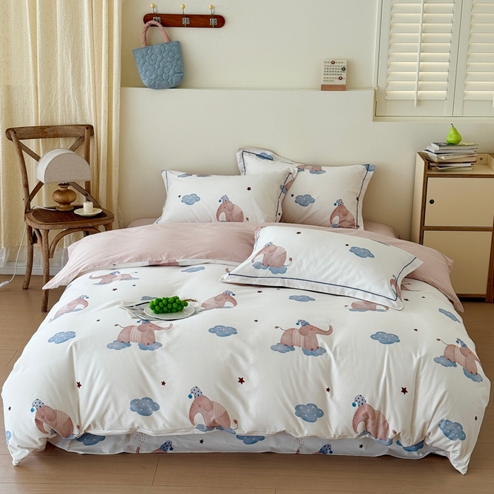 于果 2025新款全棉纯棉生态磨毛四件套 向云端