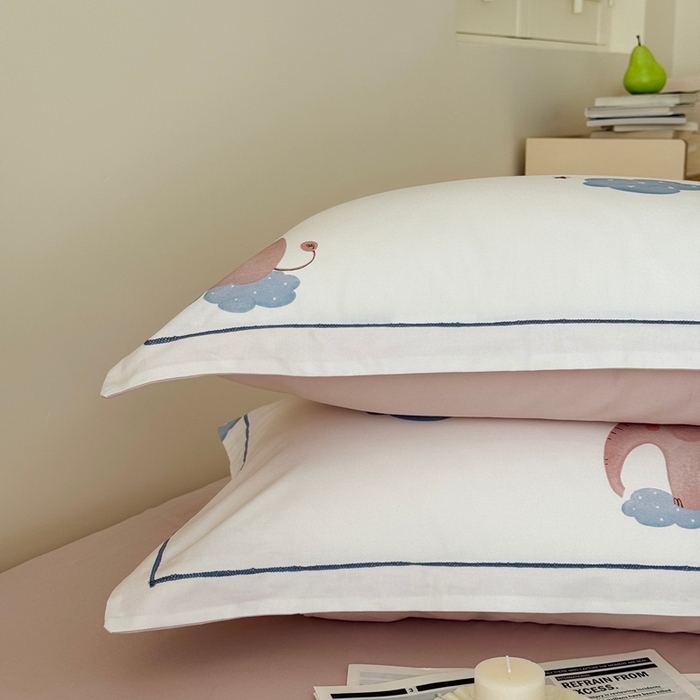 91家纺网 家纺一手货源 找家纺 于果 2025新款全棉纯棉生态磨毛四件套 向云端