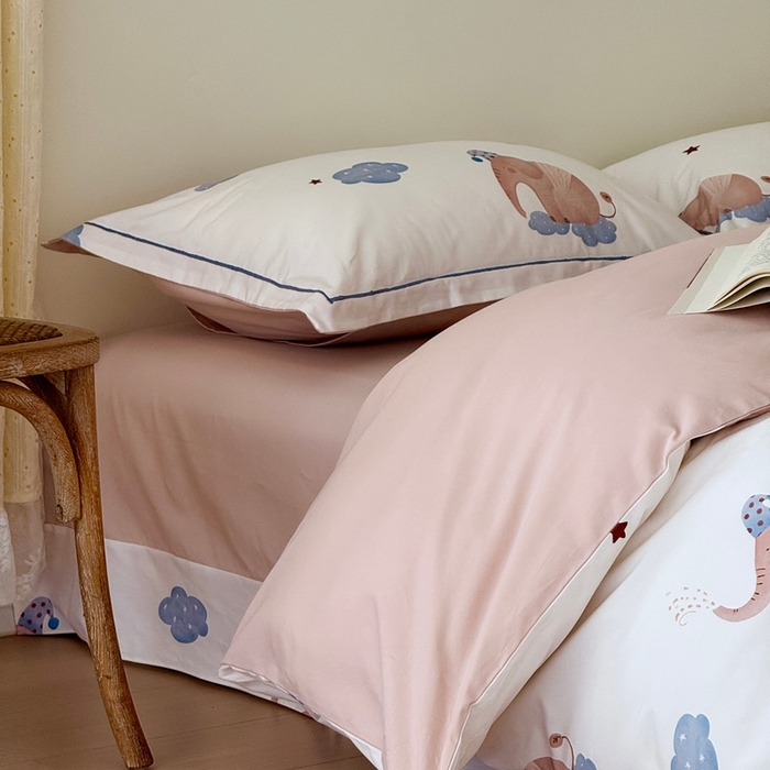 91家纺网 家纺一手货源 找家纺 于果 2025新款全棉纯棉生态磨毛四件套 向云端