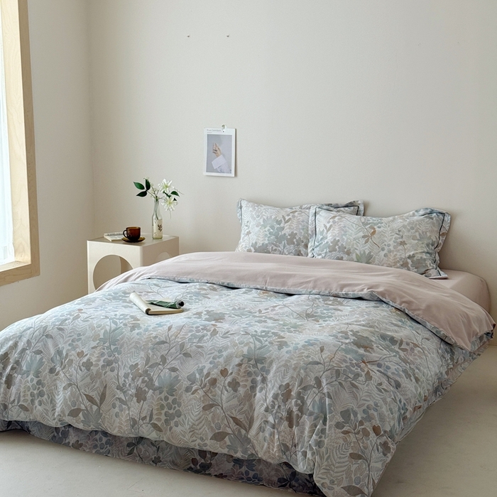 91家纺网 家纺一手货源 找家纺 于果 2025新款全棉纯棉生态磨毛四件套 颜序