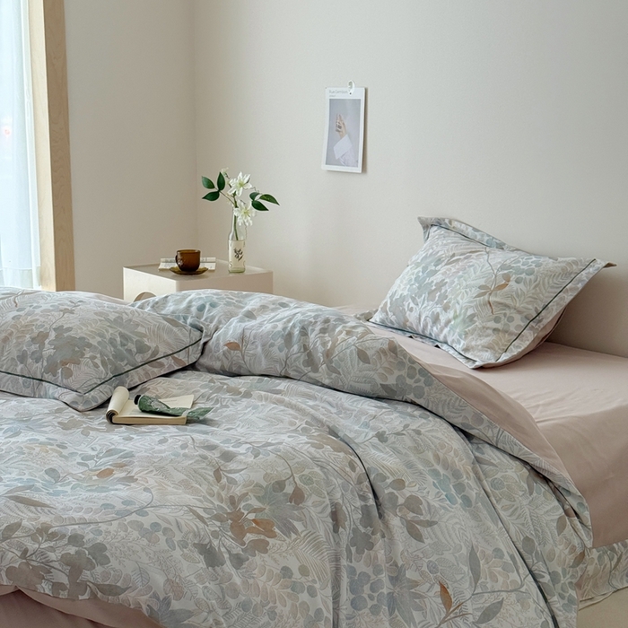 91家纺网 家纺一手货源 找家纺 于果 2025新款全棉纯棉生态磨毛四件套 颜序