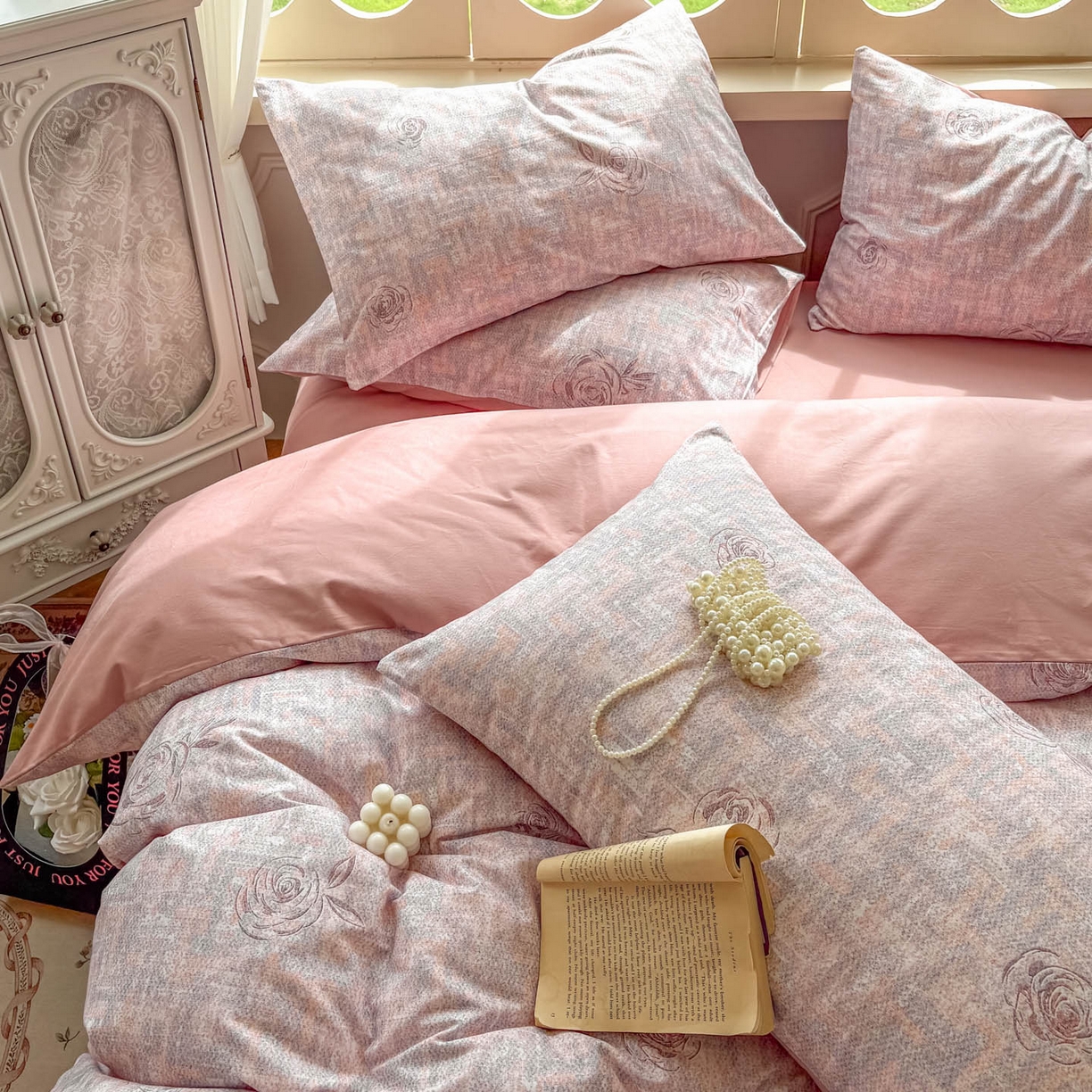 91家纺网 家纺一手货源 找家纺 田野 2025新款全棉13360加厚磨毛印花四件套 乐野-豆沙