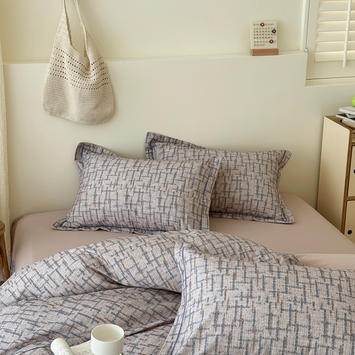 91家纺网 家纺一手货源 找家纺 于果 2025新款全棉纯棉生态磨毛四件套 追影