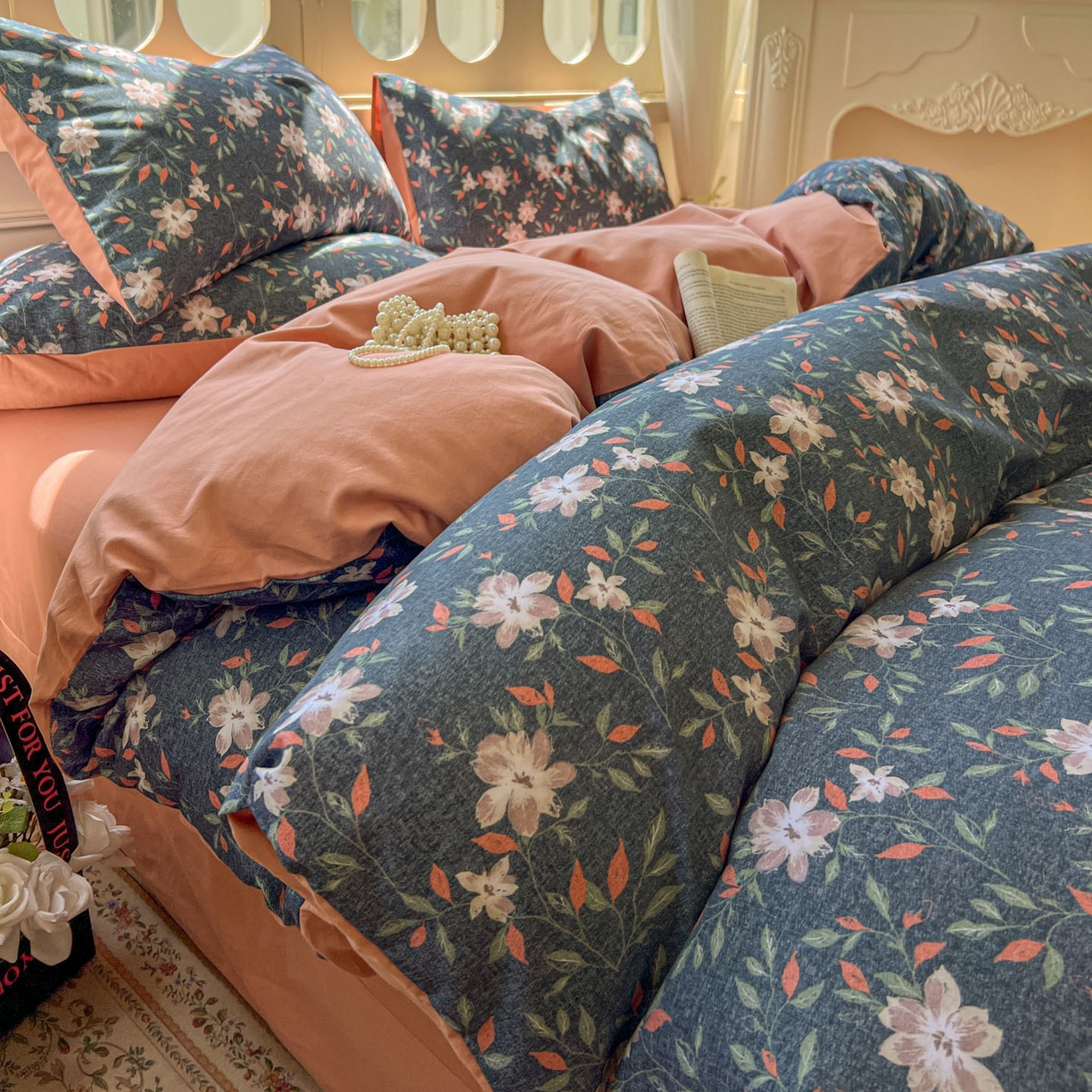 91家纺网 家纺一手货源 找家纺 田野 2025新款全棉13360加厚磨毛印花四件套 香草集