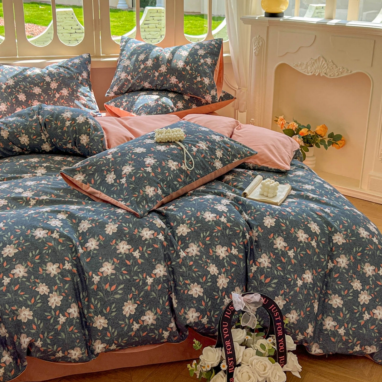 91家纺网 家纺一手货源 找家纺 田野 2025新款全棉13360加厚磨毛印花四件套 香草集