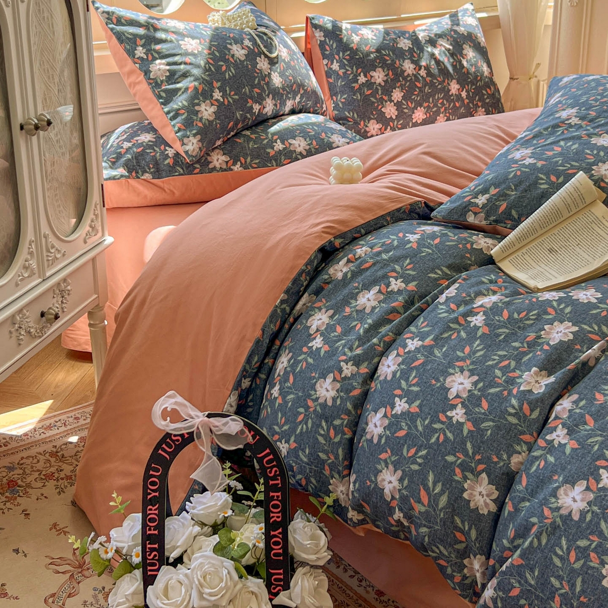 91家纺网 家纺一手货源 找家纺 田野 2025新款全棉13360加厚磨毛印花四件套 香草集