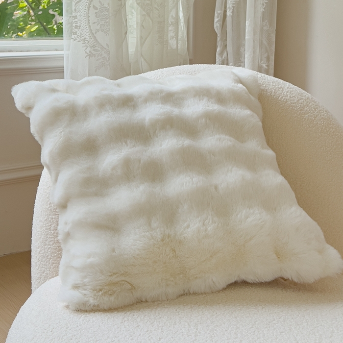 91家纺网 家纺一手货源 找家纺 （总）奥裕2025新款A类480克托斯卡纳大兔毛仿皮草兔兔绒午睡毛毯（含包装）