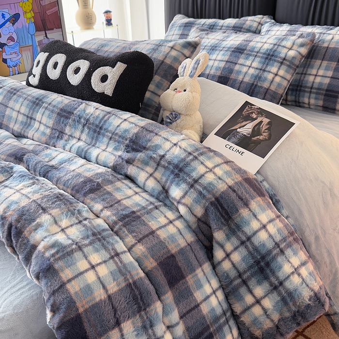 91家纺网 家纺一手货源 找家纺 HL原创 2025新款兔毛绒四件套 魔法学院