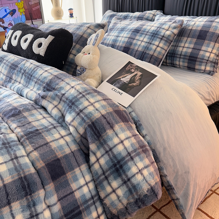 91家纺网 家纺一手货源 找家纺 HL原创 2025新款兔毛绒四件套 魔法学院