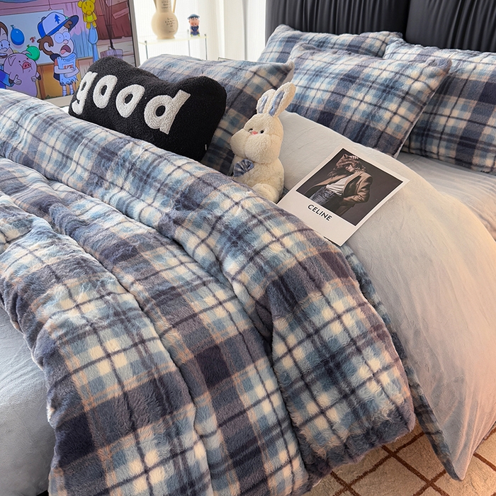 91家纺网 家纺一手货源 找家纺 HL原创 2025新款兔毛绒四件套 魔法学院