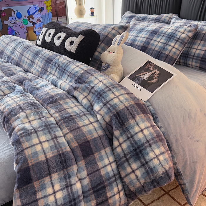 91家纺网 家纺一手货源 找家纺 HL原创 2025新款兔毛绒四件套 魔法学院