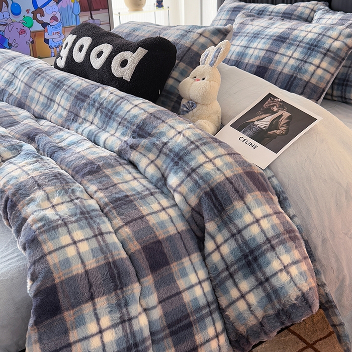 91家纺网 家纺一手货源 找家纺 HL原创 2025新款兔毛绒四件套 魔法学院