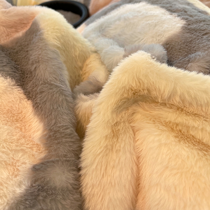 91家纺网 家纺一手货源 找家纺 HL原创 2025新款兔毛绒四件套 魔方