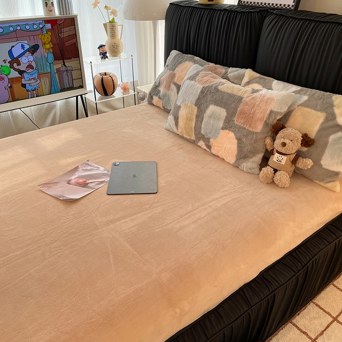 91家纺网 家纺一手货源 找家纺 HL原创 2025新款兔毛绒四件套 魔方