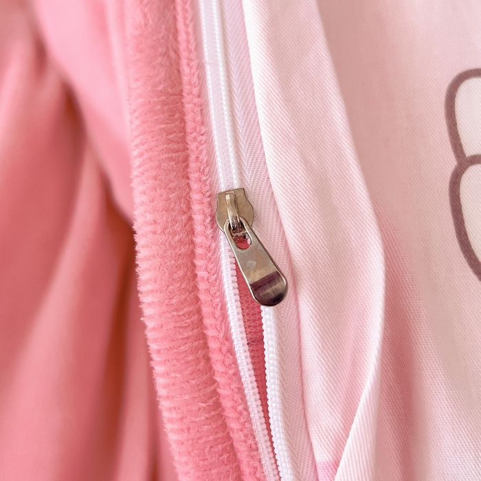 91家纺网 家纺一手货源 找家纺 （总）琪琪阁家纺 2025秋冬新款全棉加牛奶绒单被套棉加绒被套