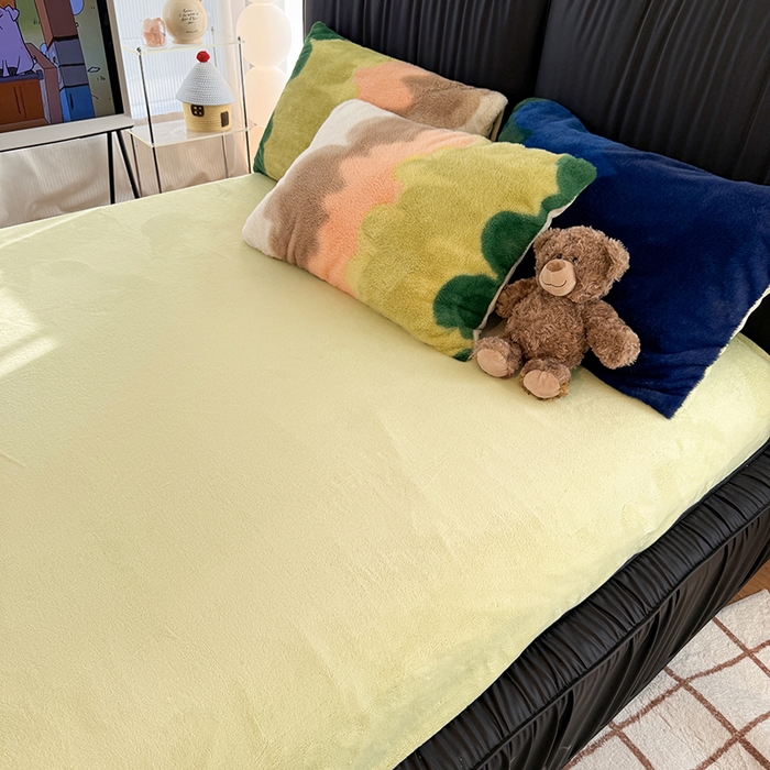 91家纺网 家纺一手货源 找家纺 HL原创 2025新款兔毛绒四件套 晚霞