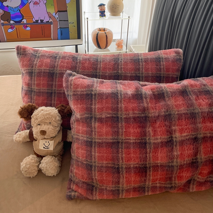 91家纺网 家纺一手货源 找家纺 HL原创 2025新款兔毛绒四件套 喜乐