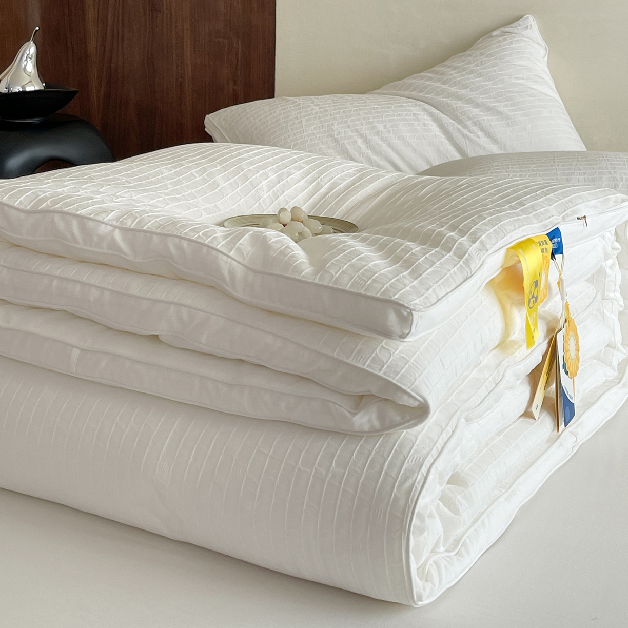 91家纺网 家纺一手货源 找家纺 （总）一加一 2025新款全棉大提花益生菌立体抗菌被子被芯