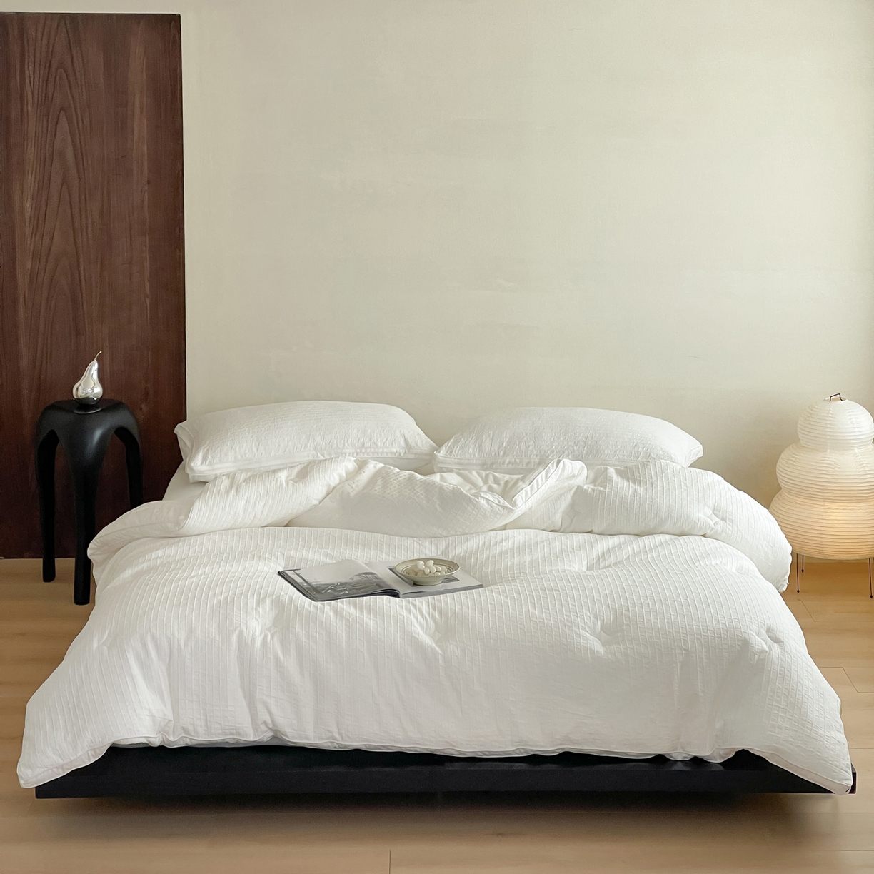 一加一 2025新款全棉大提花益生菌立体抗菌被子被芯 花漾