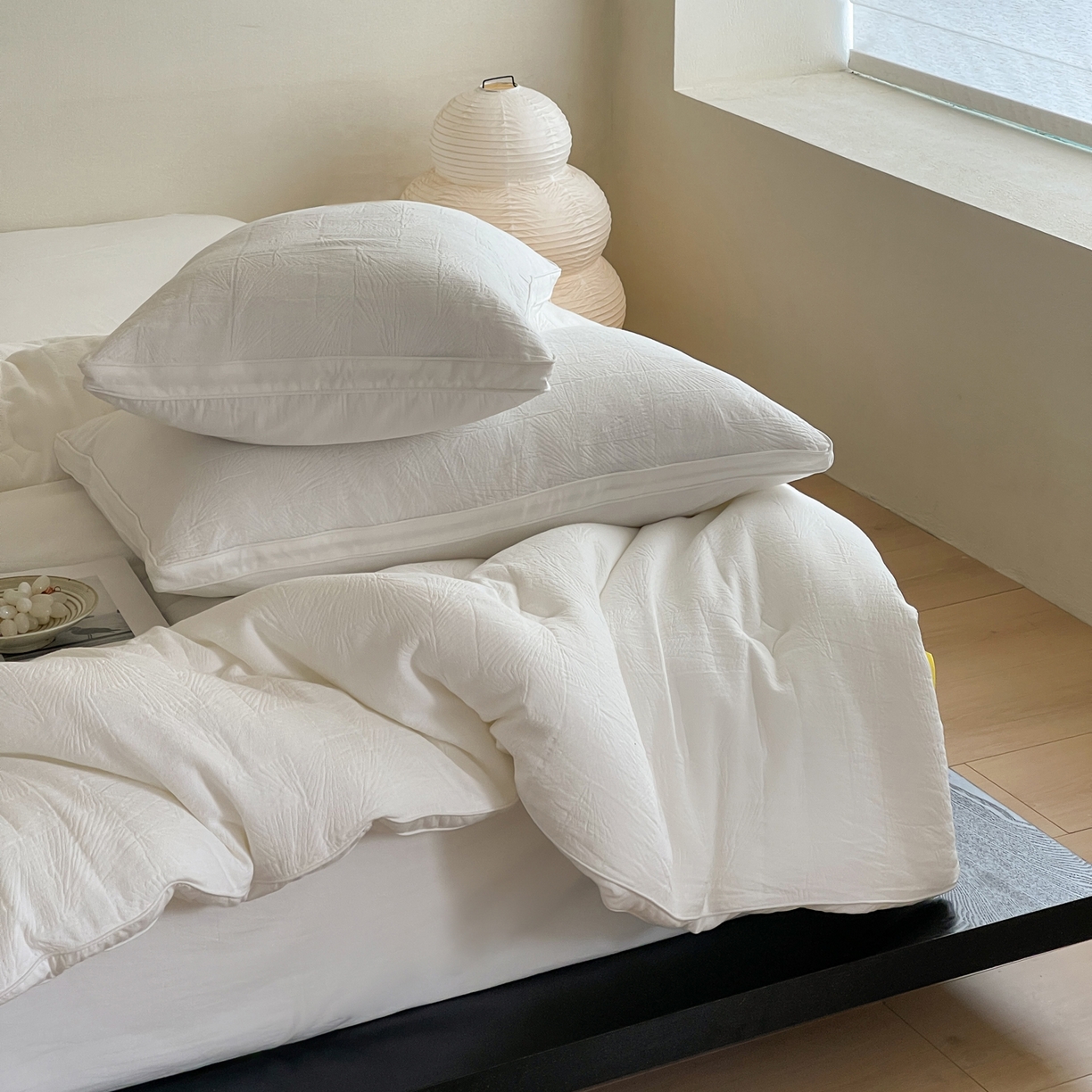 91家纺网 家纺一手货源 找家纺 一加一 2025新款全棉大提花益生菌立体抗菌被子被芯 山木花亭