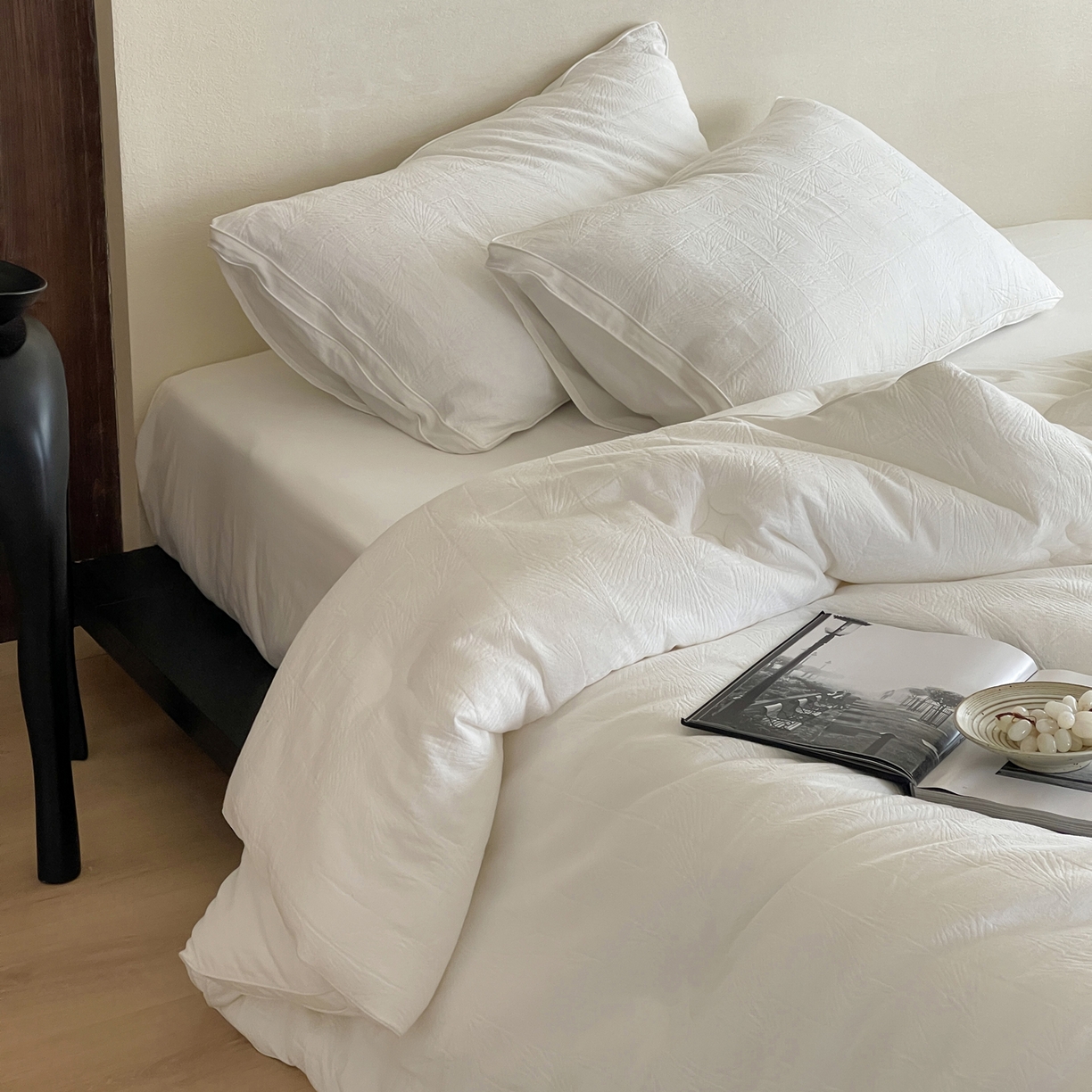 91家纺网 家纺一手货源 找家纺 一加一 2025新款全棉大提花益生菌立体抗菌被子被芯 山木花亭