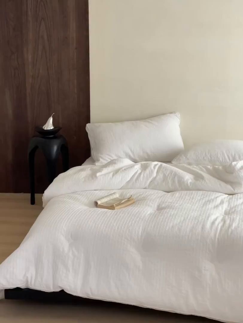 91家纺网 家纺一手货源 找家纺 一加一 2025新款全棉大提花益生菌立体抗菌被子被芯 山木花亭