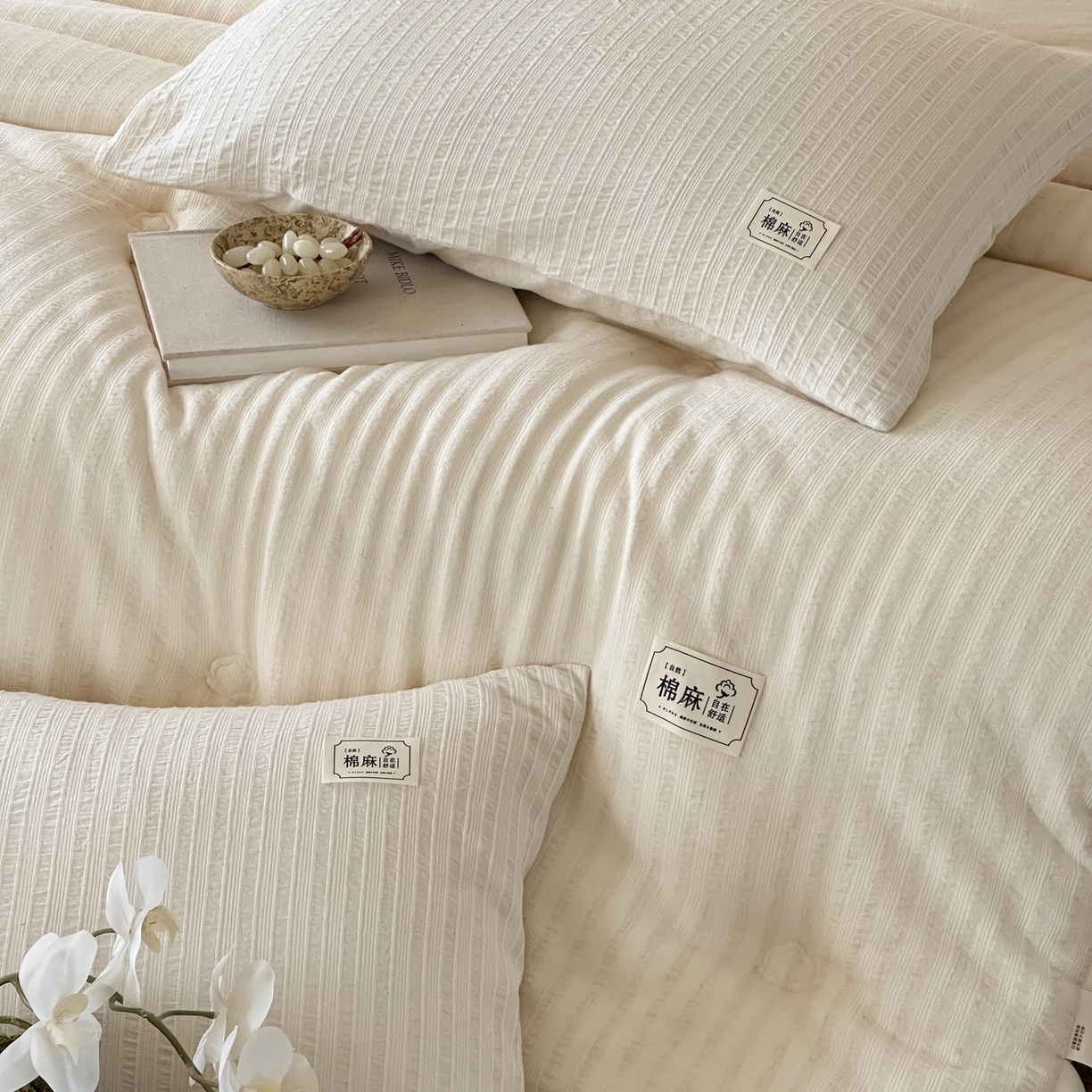 91家纺网 家纺一手货源 找家纺 （总）一加一 2025新款生态棉麻棉花被-莱茵棉语