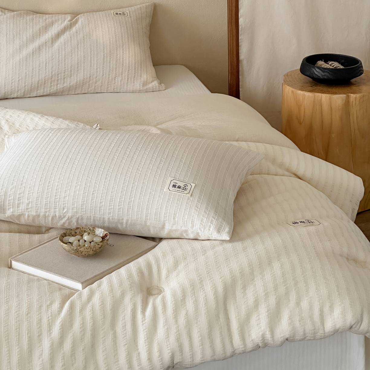 91家纺网 家纺一手货源 找家纺 （总）一加一 2025新款生态棉麻棉花被-莱茵棉语