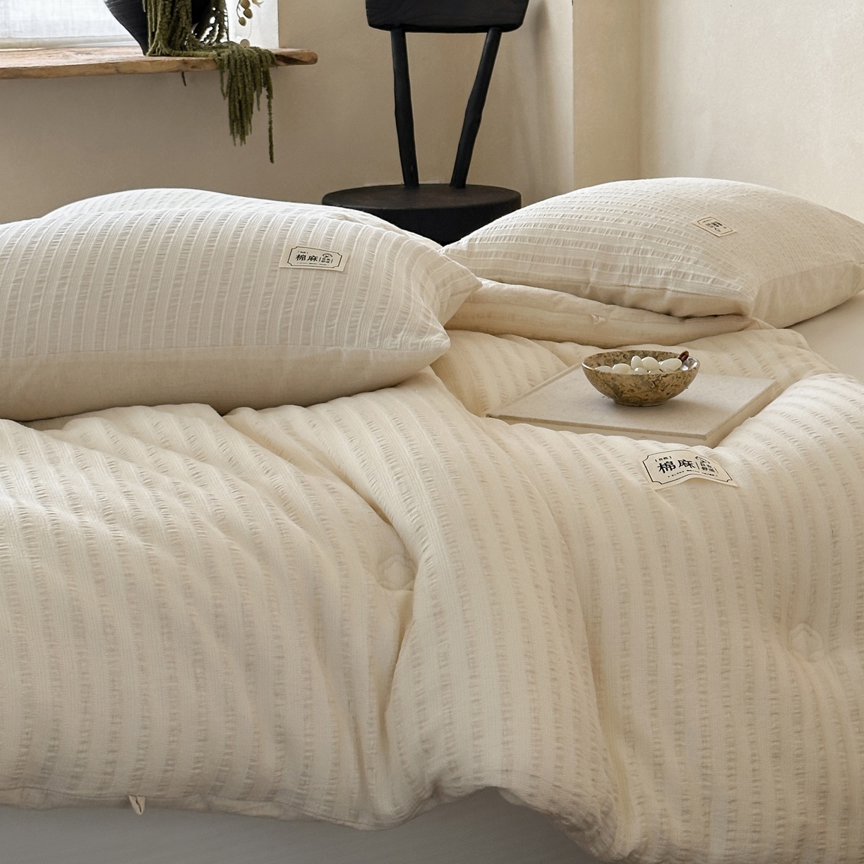 91家纺网 家纺一手货源 找家纺 （总）一加一 2025新款生态棉麻棉花被-莱茵棉语