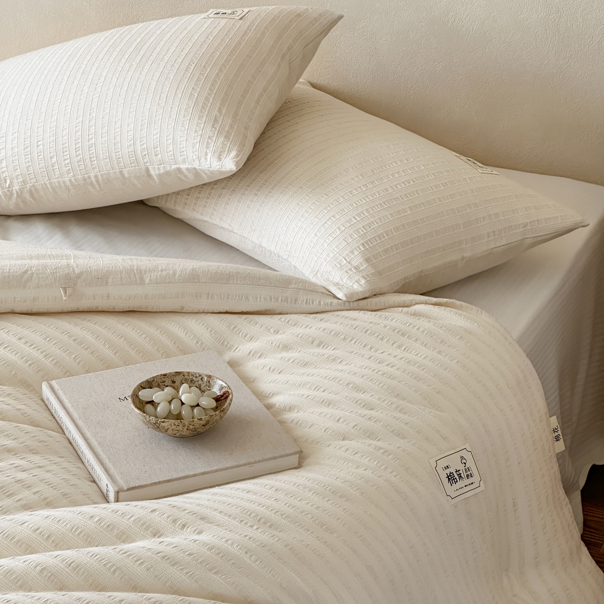 91家纺网 家纺一手货源 找家纺 （总）一加一 2025新款生态棉麻棉花被-莱茵棉语