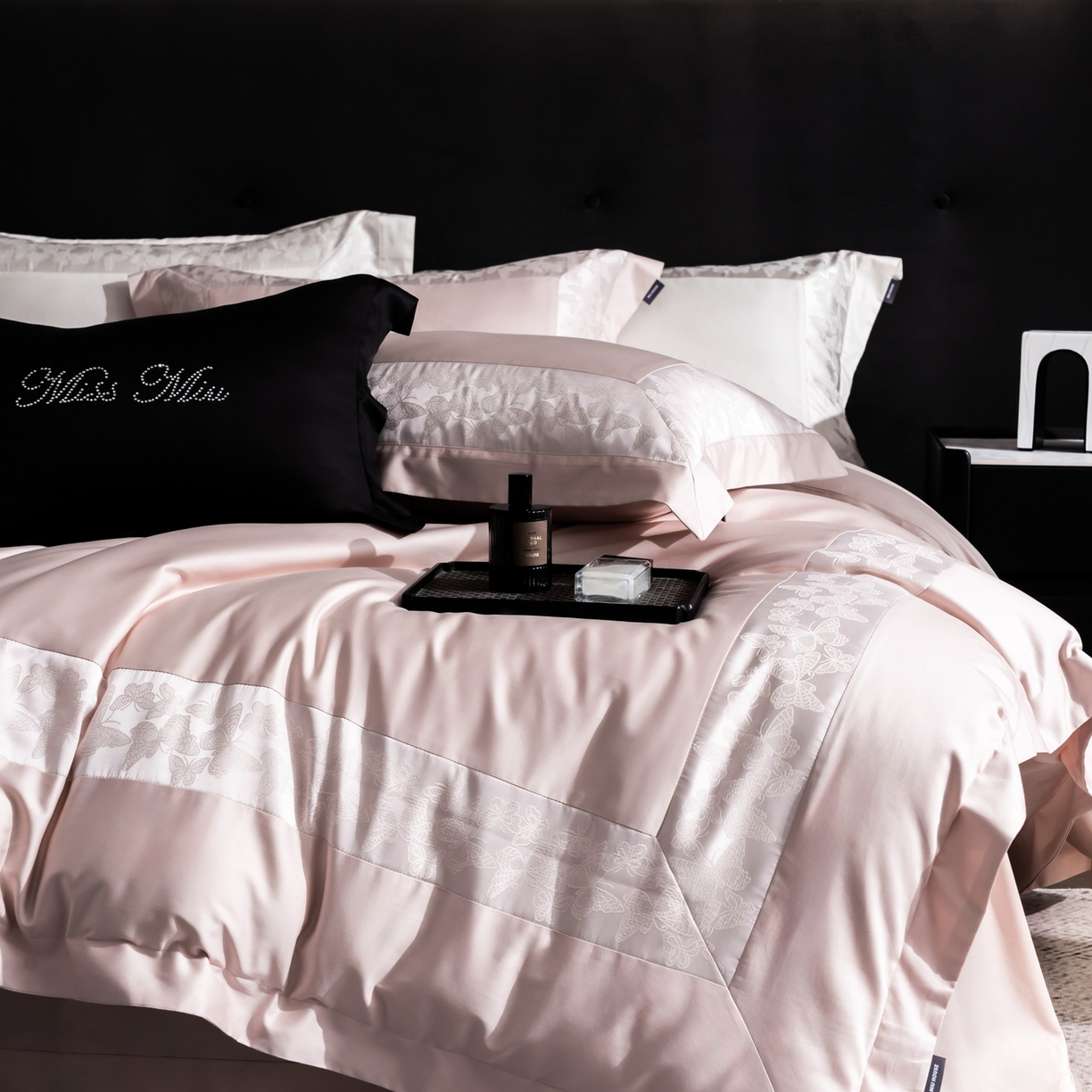 91家纺网 家纺一手货源 找家纺 （总）MIU缪家居 2025新款100支全棉四件套-卡缦【控价368】