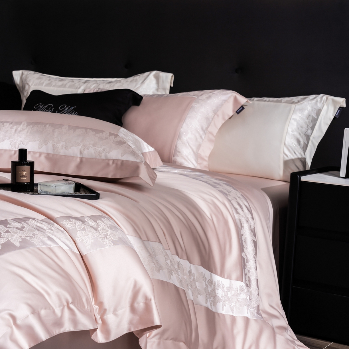 91家纺网 家纺一手货源 找家纺 （总）MIU缪家居 2025新款100支全棉四件套-卡缦【控价368】