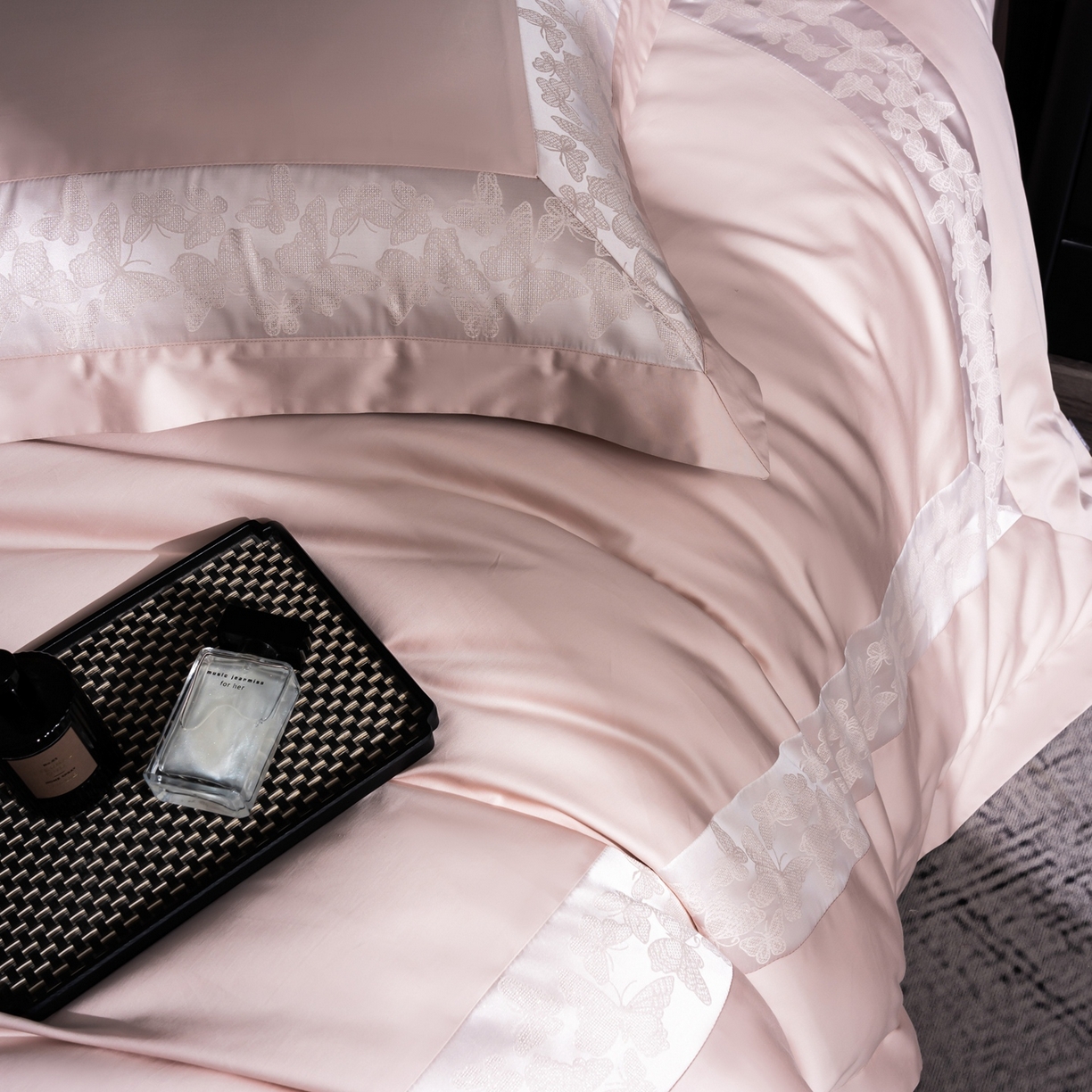 91家纺网 家纺一手货源 找家纺 （总）MIU缪家居 2025新款100支全棉四件套-卡缦【控价368】