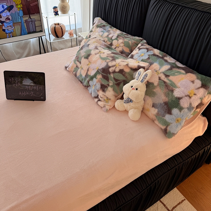 91家纺网 家纺一手货源 找家纺 （总）HL原创 2025新款兔毛绒单品被套单件被套