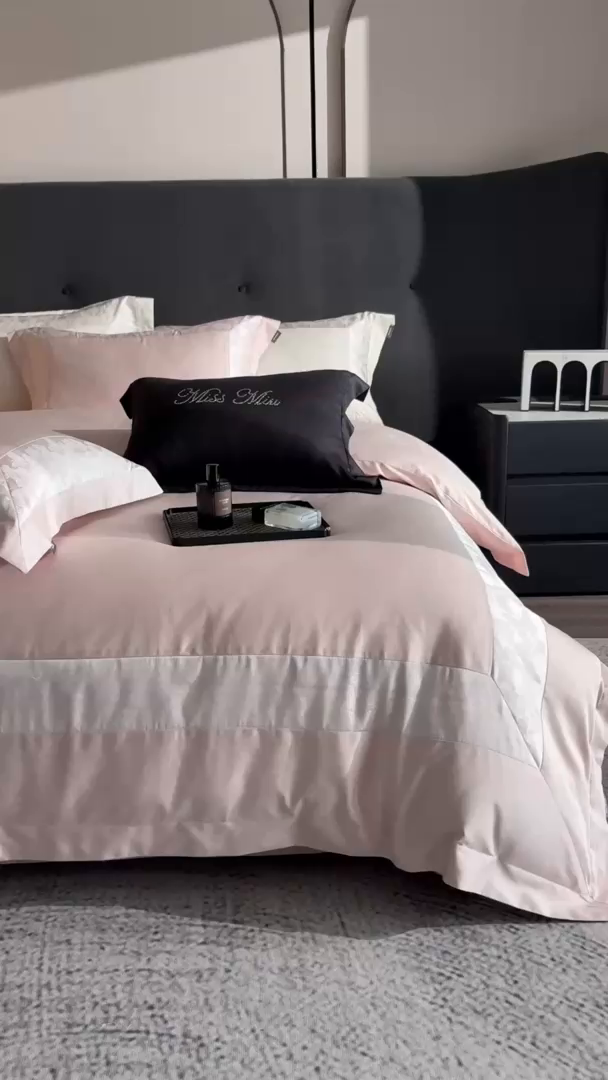 91家纺网 家纺一手货源 找家纺 （总）MIU缪家居 2025新款100支全棉四件套-卡缦【控价368】