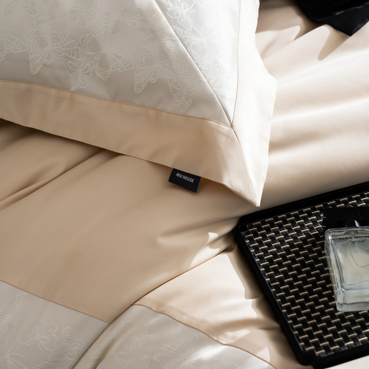 91家纺网 家纺一手货源 找家纺 MIU缪家居 2025新款100支全棉四件套-卡缦【控价368】 卡缦-香槟